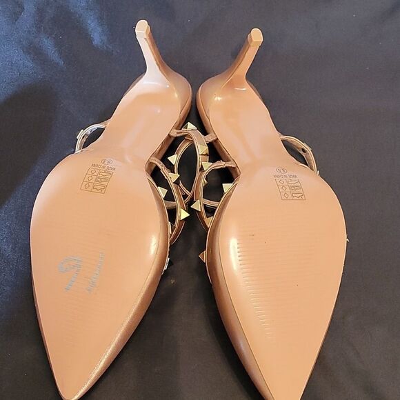 BRAND NEW ACATA DROOLOVER RIVET CASUAL BUCKLE STRAP FASHION POINTED TOE LOW HEEL - Picture 10 of 14